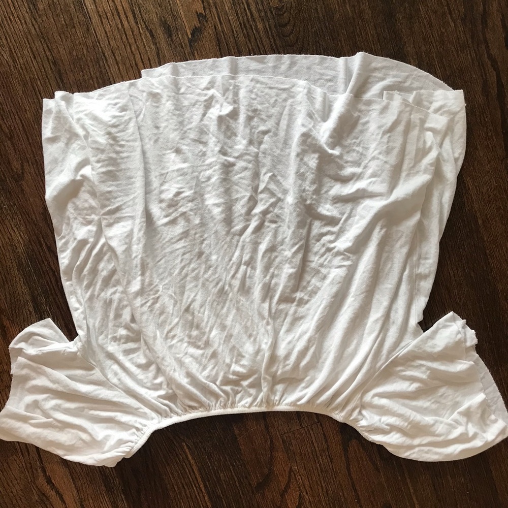 White flowy off the shoulder top